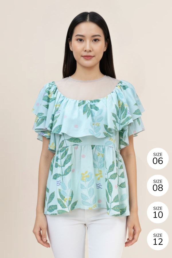 Nadia Top (Leafy)