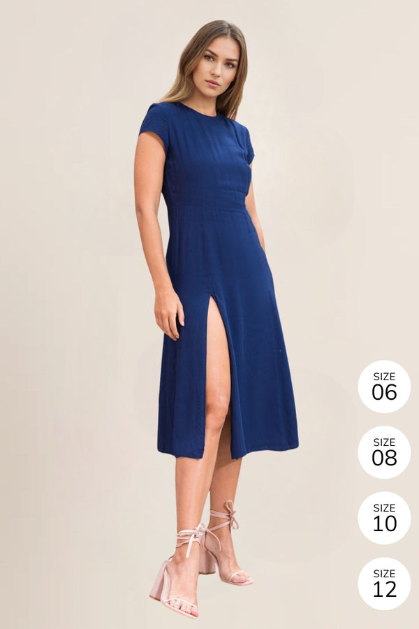 Rachel Dress (Navy)
