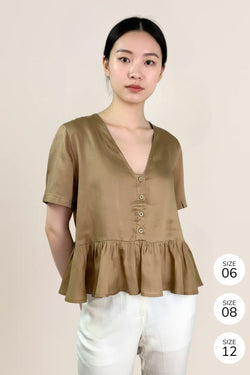 Julie Blouse (Khaki)