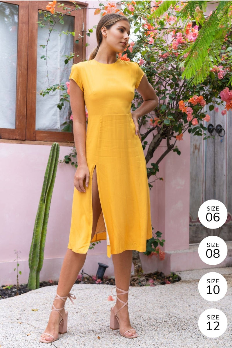 Rachel Dress (Mustard)