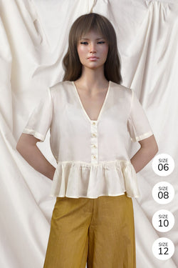 Julie Blouse (Bone)