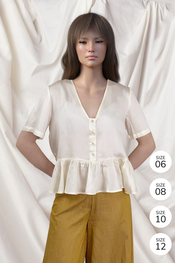 Julie Blouse (Bone)