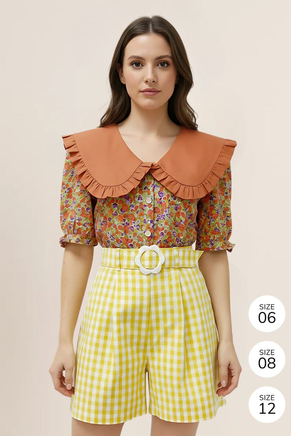Bella Blouse [Orange]