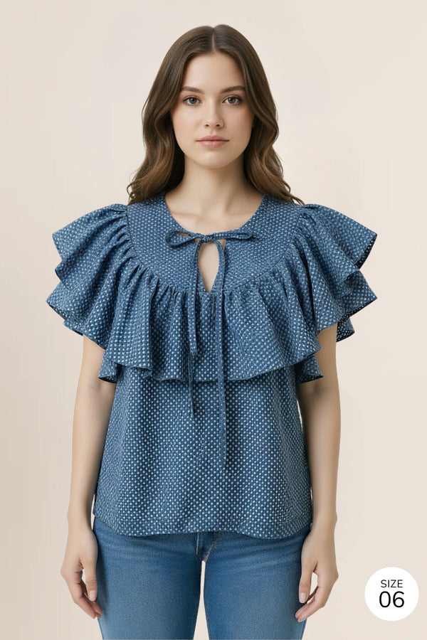 Loujain Top (Blue)