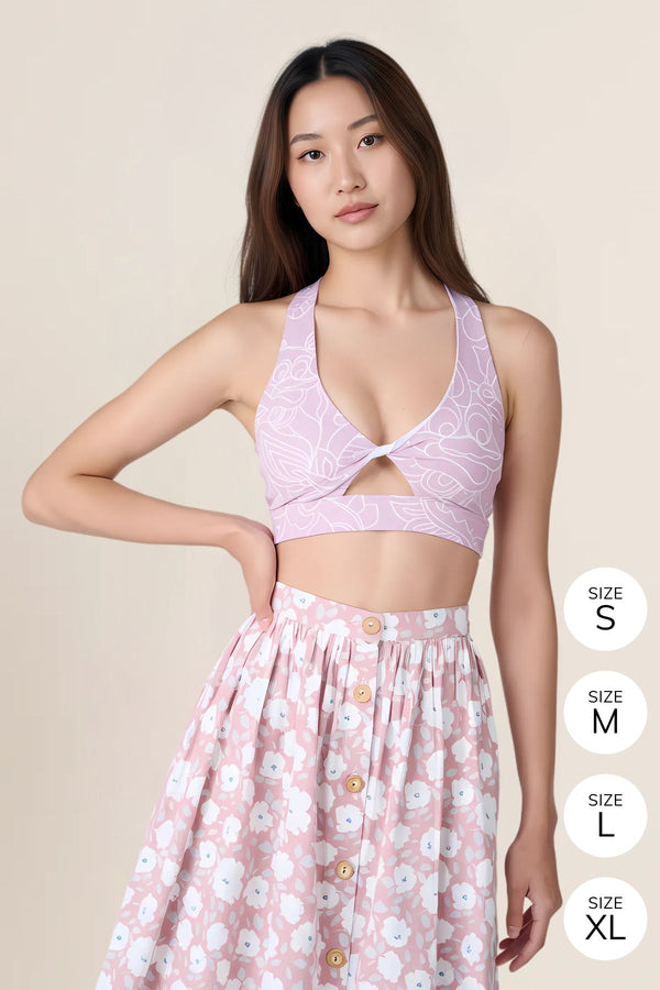 Lily Yoga Bra (Pink) 👚