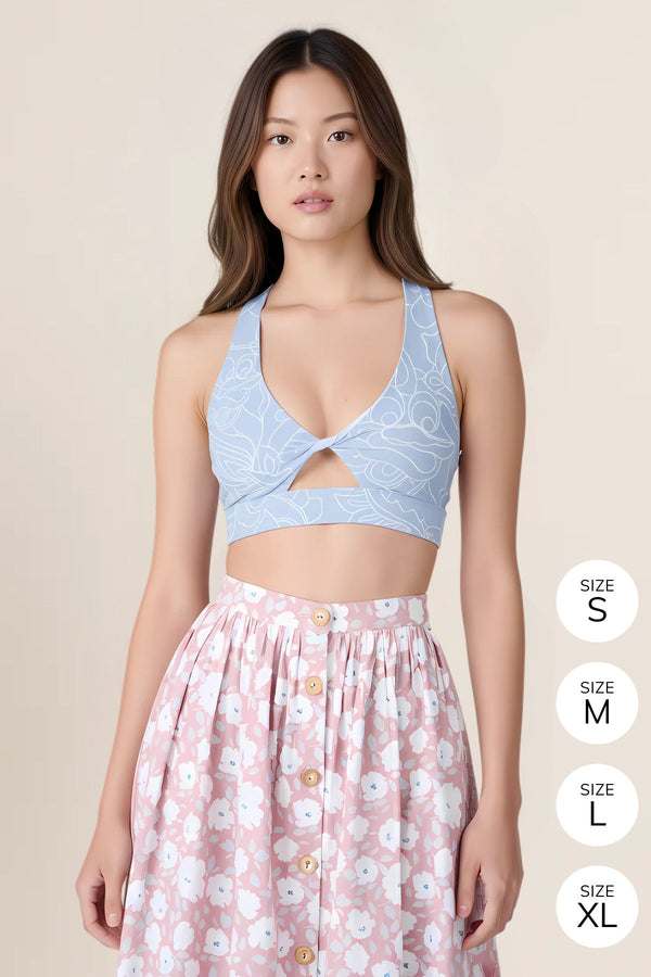 Lily Yoga Bra (Blue) 👚