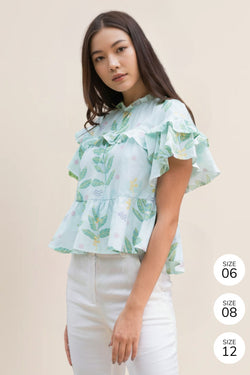 Ulla Blouse (Leafy)