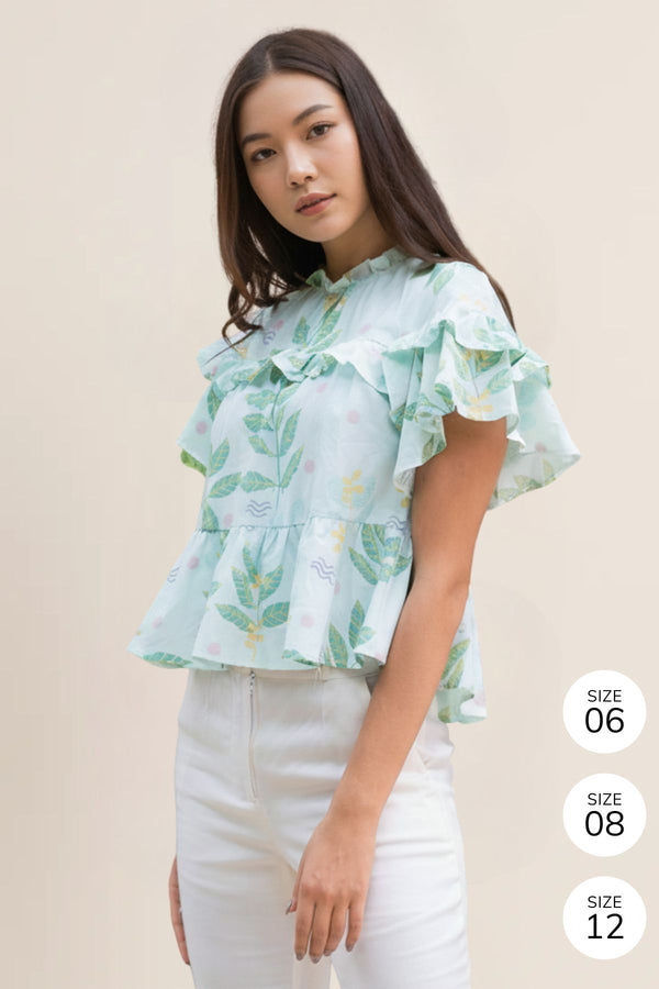 Ulla Blouse (Leafy)