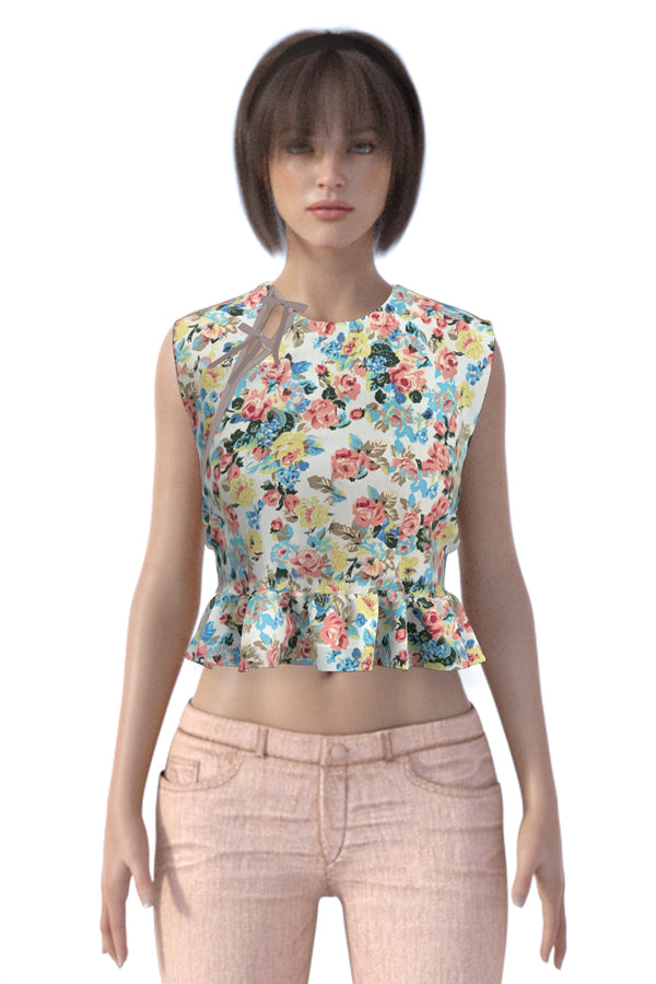 Kim Floral Top