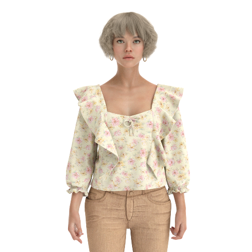 Suzy Floral Top - Customer's Product with price 141.00 ID 5Ry8ilMiLNE8JSVciYKAbAls